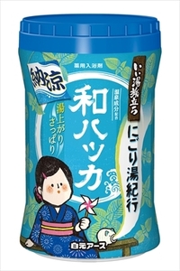 まとめ得 いい湯旅立ちボトル　納涼にごり湯紀行　和ハッカの香り５４０ｇ 　白元 　入浴剤 x [8個] /h