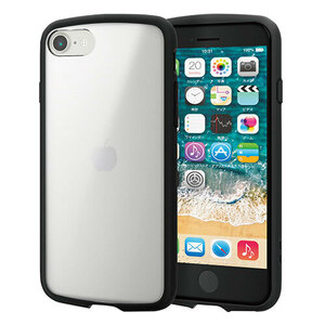 エレコム iPhone SE 第3世代 TOUGH SLIM LITE フレームカラー シルキークリア PM-A22STSLFCSBK /l