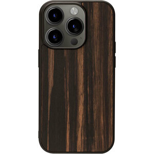 まとめ得 Man & Wood マンアンドウッド MagSafe対応天然木ケース for iPhone 15 Pro Ebony I25518i15PR x [2個] /l