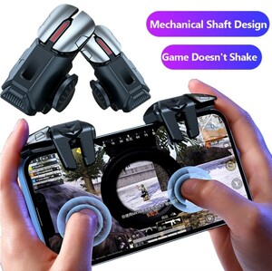 【新品】スマホ　ゲームコントローラー　4つボタン式　Android　iPhone　対応　ケース付き