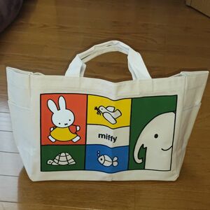 最後の1個！ フジパン★ミッフィー★miffy★横型★エコバッグ★帆布 トートバッグ 丈夫