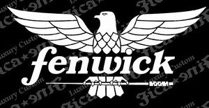 ◇送料無料◇fenwick◇フェンウィック ステッカー◇釣り用品 タックルボックス クーラーボックス ルアーケース バッグ 釣り具【No.142】