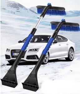 新品未使用品　車用スノーブラシ 組立式 雪下ろし　スクレーパー 　伸縮式　雪　霜