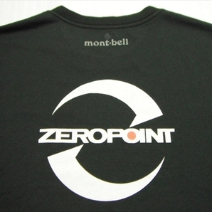 【K110】送料無料★美中古★mont-bell モンベル ウィックロン 半袖Tシャツ Lサイズ ZEROPOINT ゼロポイント ロゴプリント 吸汗速乾 ドライの画像6
