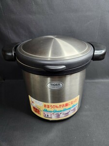 ◆TIGER タイガー魔法瓶 保温調理鍋 まほうなべ NFA-A450 内鍋容量4.5L 真空ステンレス 調理器具 ガラス蓋