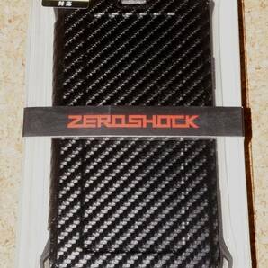 ★新品★ELECOM iPhone X ZEROSHOCK ゼロショック 薄型レザーフラップ ブラックの画像1