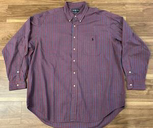 ラルフローレン チェックシャツ XL USED品 Ralph 