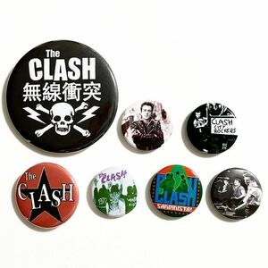 ☆新品☆The Clash ザ・クラッシュ パンク バッジ(検)666 ライダース Sex Pistols セックスピストルズ The Damned セディショナリーズ #3