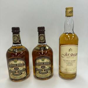 B7508(035)-105/KH3000　酒　※同梱不可　３本まとめ　CHIVAS REGAL 12 YEARS OLD　43%750ml　Jet Stream　43%750ml