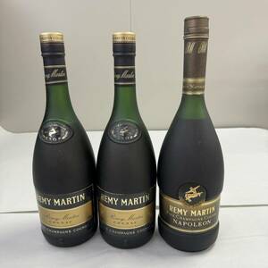 B858(035)-126/HK9000　酒　※同梱不可　３本まとめ　REMY MARTIN V.S.O.P　40％700ml　/　REMY MARTIN NAPOLEON　40％700ml