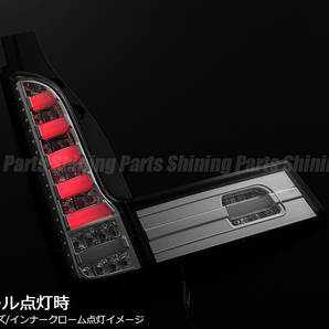 在庫処分特価 MK32S/MK42S スペーシア オールLEDテール [レッドクリア/クローム] カスタム,カスタムZ ファイバー フルLED 1台分 REIZの画像4