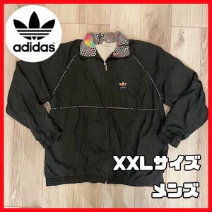 古着マウンテンパーカー　ビックサイズXXL アディダス adidas ナイロンジャケット トラックジャケット ヴィンテージ 