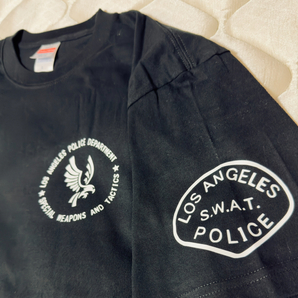 送料無料 スワット LAPD SWAT Tシャツ ブラック M サバゲーの画像3