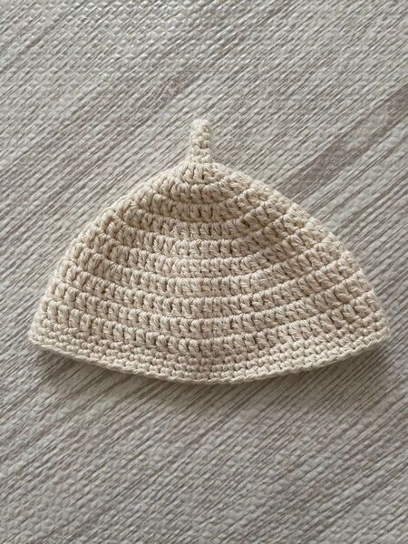 どんぐり帽 ベビー どんぐり帽子 ベージュ 新生児 ハンドメイド