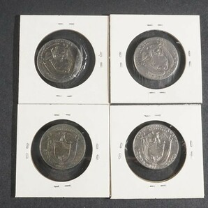 (521)外国貨幣 パナマ バルボア銀貨12枚 1947年1バルボア 1970年5バルボア オリンピック PANAMA 硬貨コイン 状態良好の画像5