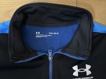 UNDER ARMOUR ボーイズ カラーブロック ニットトラックスーツ 美品 YLDサイズ アンダーアーマー ジャージトップ_画像3