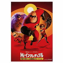 ディズニー　Mr.インクレディブル　映画公開5連ポストカード　2004年_画像1