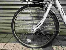 【Panasonic】電動アシスト自転車 ビビ・EX 24型 20Ah 内装3速 ホワイト_画像2