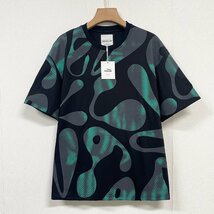 人気ヨーロッパ製※定価2万◆ブルガリア発※RISELIN 半袖Tシャツ コットン 吸湿 通気 お洒落 個性 ドット柄 英字 カットソー トップス M/46_画像1