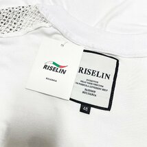 新作ヨーロッパ製※定価2万◆ブルガリア発※RISELIN 半袖Tシャツ 通気 薄手 快適 個性 メッシュ ラインストーン キレイめ レディース M/46_画像9