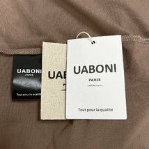 一枚限定EU製＆定価2万◆UABONI*Paris*半袖Tシャツ*ユアボニ*パリ発◆コットン100％ 吸汗 薄手 刺 アメカジ カットソー 普段着 XL/50_画像8