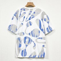 個性ヨーロッパ製※定価2万◆ブルガリア発※RISELIN 半袖Tシャツ コットン 吸湿 通気 お洒落 ドット柄 英字 カットソー トップス 夏 2XL/52_画像2