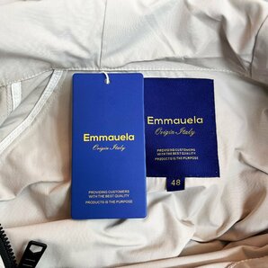 ★★定番・パーカー 定価3万◆Emmauela・イタリア・ミラノ発◆上品 薄手 個性 通気 プルオーバー 防風 アウター フーディー ユニセックス Mの画像9