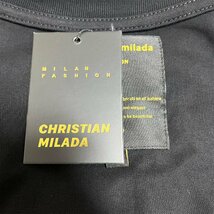 定価2万★christian milada・ミラノ発・半袖Ｔシャツ★100％コットン 吸汗速乾 快適 スウェット かわいい 男女兼用 日常 L/48サイズ_画像7