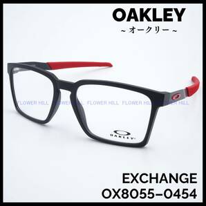 【新品・送料無料】 オークリー OAKLEY メガネ フレーム EXCHANGE サテンブラック・レッド メンズ レディース めがね 眼鏡