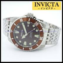 【新品・送料無料】インビクタ INVICTA 腕時計 メンズ 自動巻き ブラウン・スチール PRO DIVER 33504 メタルバンド 裏スケルトン_画像1