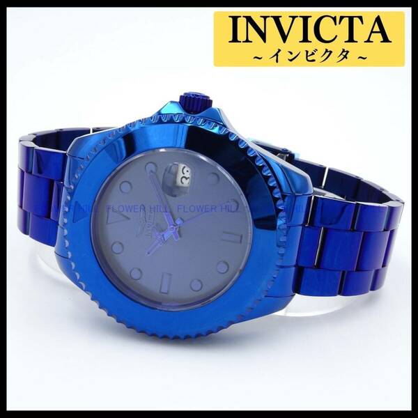 【新品・送料無料】インビクタ INVICTA 腕時計 メンズ 自動巻き ブルー 究極のシンプル PRO DIVER 35040 メタルバンド 裏スケルトン