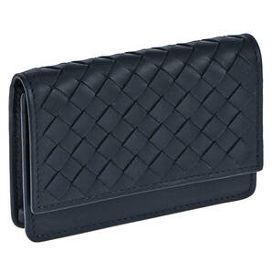 ◆BOTTEGA VENETA ボッテガヴェネタ◆ 名刺入れ カードケース メンズ レディース アウトレット ブラック レザー 送無料 529121-V4651 4013の画像1