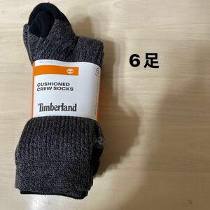 Timberland ティンバーランド　メンズ クルー ソックス 6足組　コストコ　靴下