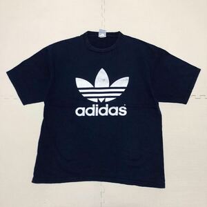 Adidas アディダス 90's USA製 ビッグトレフォイル 半袖 Tシャツ L