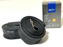 【送料無料】27.5/28/29インチ英式MTB用チューブ Schwalbe DV19 バルブ長40mm 新品2個セット《29×1.5-2.4 / 27.5×2.0-2.4》_画像1