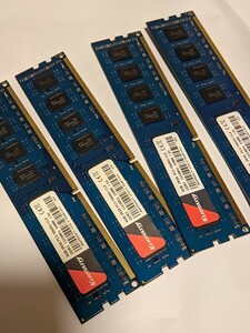 メモリ　デスクトップ用　DDR3 4GB×4枚（16GB）