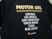 76 MOTO OIL ヘンリーネック・半袖Ｔシャツ・黒／ブラック（76 lubricants76ユノカルモーターオイルモータースポーツアメカジ世田谷ベース_画像5