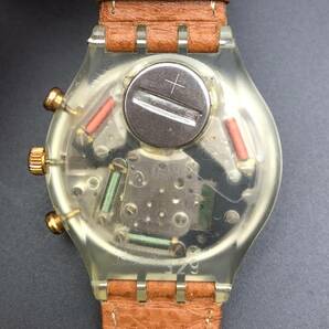 [A]時計(サ60)★[[WH-11337]]★SWATCH(スウォッチ)★クロノグラフ★稼働品★電池交換済★の画像6