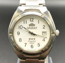 [A]時計(サ60)★[[WH-10972]]★ORIENT(オリエント)★UN59-C2★スリースターラウンド型★稼働品★電池交換済★_画像2