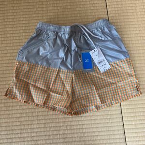 ミズノ　新品　レディース　ランニングパンツ　グレーオレンジ