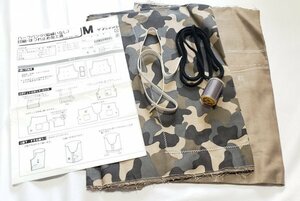 美384　ハーフパンツ（脇縫いなし）　印刷・ほつれ止め加工済み　Mサイズ　作成キット　説明書付き　未使用