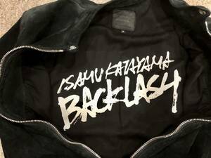 売り切り、１8万円引き！！　 [Alto e Diritto 別注] ISAMU KATAYAMA BACKLASH ジャパン カーフ スウェード シングルライダース 