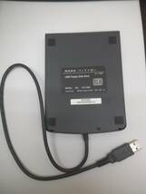 「動作品」バッファロー USB Floppy Disk Drive フロッピー ディスク ドライブ 外付け FD-USB 「管理NO.F09863」_画像2