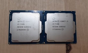 L0314-13　CPU2個セット　Intel CORE i5-7400 SR32W 3.00GHZ