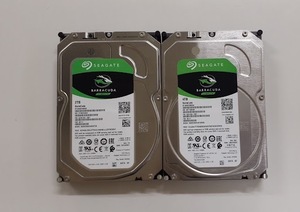 L0329-05　3.5インチHDD2個セット SEAGTE ST2000DM005 2TB×1 ST4000DM004 4TB×1 計6TB