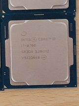 L0308-09　CPU　4個セット　INTEL CORE i7-8700　SR3QS 3.20GHZ_画像6
