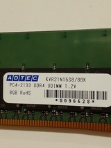 L0321-08　PCメモリ4個セット　ADTEC PC4-2133（DDR4）KVR21N15S8/8BK 8GB×４　計32GB_画像5