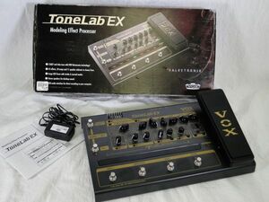 【動作確認品/難あり】VOX/ボックス ToneLab EX/トーンラボ マルチエフェクター/アンプシミュレーター 真空管搭載 元箱付き/100サイズ