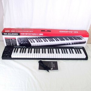 【通電確認済/美品】M-AUDIO Keystation 61 MK3 61鍵 セミウェイト USB-MIDI コントローラー キーボード 元箱付き/160サイズ