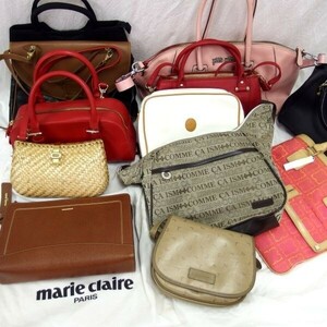 ハンドバッグ12点おまとめ LANCEL Folli Follie &chouette NINA RICCI TRUSSARDI DIANA他/120サイズ